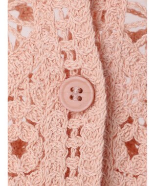 Green Parks ・ＳＵＧＡＲ　ＳＰＯＯＮ　２ｗａｙクロシェカーディガン Pink