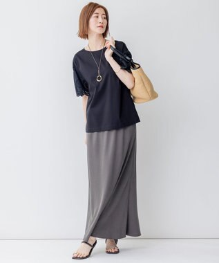 23区 【CLASSY.6月号掲載】ビジュー フラット サンダル ダークブラウン系