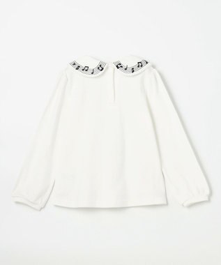 ANY KIDS 音符ブラウス オフホワイト