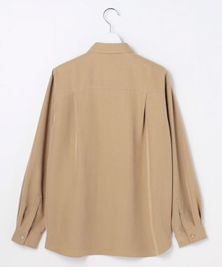 J.PRESS LADIES ピーチポプリン シャツ キャメル系