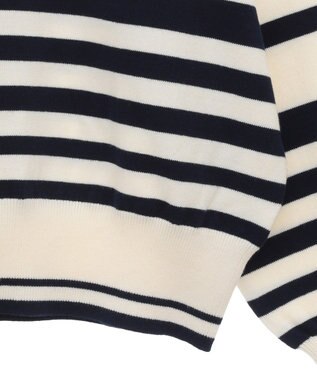 Green Parks スウェットライクニットプルオーバー Border