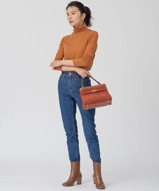 23区 【CLASSY.1月号掲載】スムージーコットン シアー ニット キャメル系