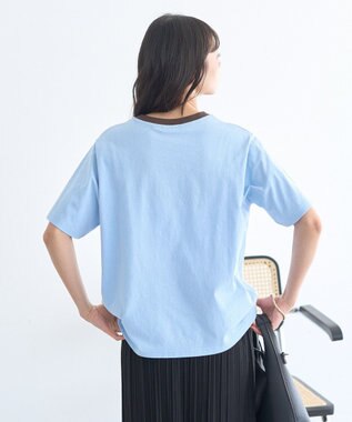 earth music&ecology 【綿100％】アソートリンガーＴシャツ Sax
