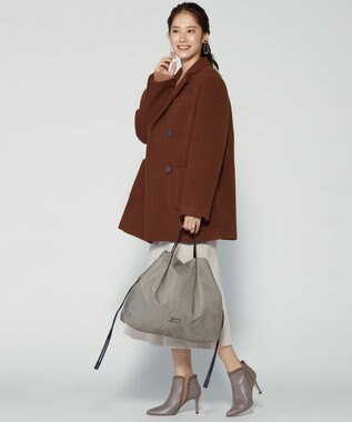 LA BAGAGERIE ドローストリング2WAYトート Mサイズ グレージュ