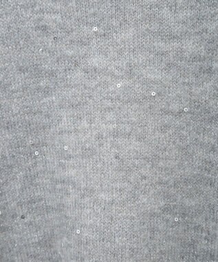 Green Parks スパンコールニットプルオーバー Gray Mixture