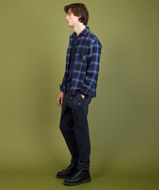 JOSEPH ABBOUD MOUNTAIN オーガニック チェック ラフィーネル シャツ ネイビー系4