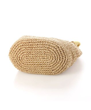 UNBILLION カシュカシュ cachecache / 下がりグログランクロッシェ2wayミニトート マスタード