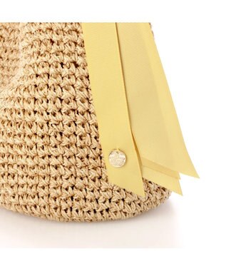 UNBILLION カシュカシュ cachecache / 下がりグログランクロッシェ2wayミニトート マスタード