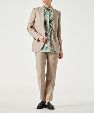 Paul Smith ドビーピンドット テーパードパンツ ベージュ