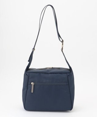 LA BAGAGERIE メタルバックル　ボックスショルダー　Sサイズ ネイビー
