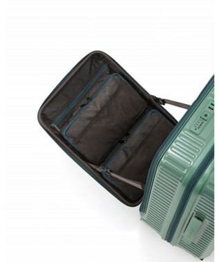 ACE BAGS & LUGGAGE EDGELINK クルーズボックス グリント スーツケース 32/39L 機内持込 フロントオープン 09145 エッジリンク グリーン