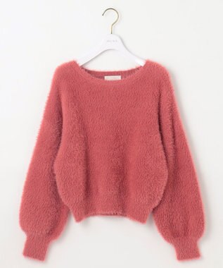 ANY SIS 【洗える】シャギー ニット ピンク