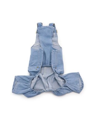 PET PARADISE Lee ライトデニム オーバーオール 小型犬 ブルー
