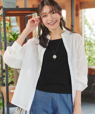 Tiaclasse シアーシャツ＋タンクトップセット（2点セット）