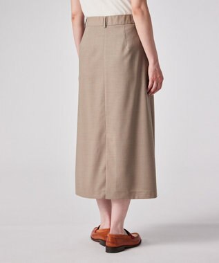Paul Smith クリスプウール Aラインスカート ライトベージュ