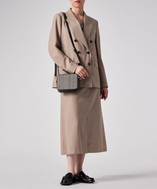 Paul Smith クリスプウール Aラインスカート ライトベージュ