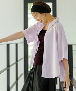 【接触冷感/UVカット/抗菌防臭/速乾】エニィファンクション半袖シャツブラウス