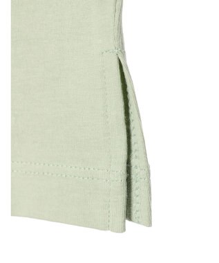 earth music&ecology フォルムスリーブ刺繍ロゴＴＥＥ Off White