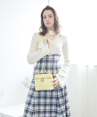 style code 【MERCURYDUO/マーキュリーデュオ】ストライプキルティング　バニティミニショルダーバッグ イエロー