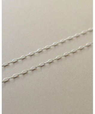 yoaa シルバー925 オーバルチェーンネックレス シルバー925