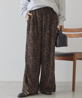 AMERICAN HOLIC 【先行予約】【イージーケア】アソート柄パンツ Brown