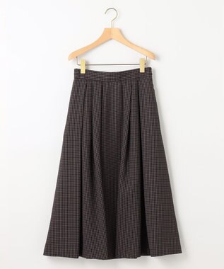 組曲 【洗える・4色展開】ウーステッドライクギャバ スカート グレー系3