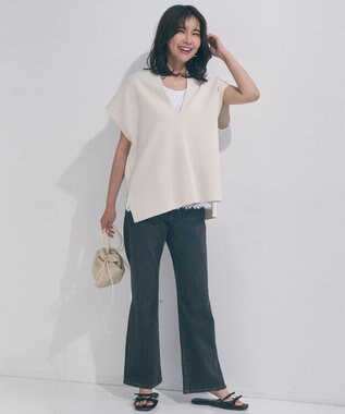 UNFILO L 【UNFILO DENIM】フレアデニム グレー