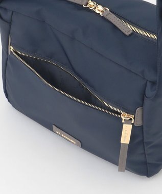 LA BAGAGERIE メタルバックル　ボックスショルダー　Sサイズ ネイビー