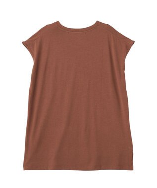 YECCA VECCA フォトプリントノースリーブTee Brown