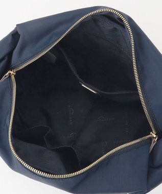 LA BAGAGERIE メタルバックル　ボックスショルダー　Sサイズ ネイビー