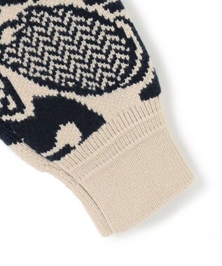 JOSEPH HOMME 【HIGH GRADE LINE】フォークアートジャガード　クルーネックニット アイボリー系5