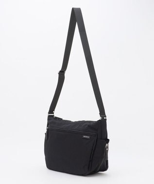 LA BAGAGERIE 【MONICA】サイドジップショルダーバッグ ブラック