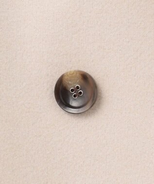 ANY SIS L ウールライクレディ チェスターコート アイボリーベージュ