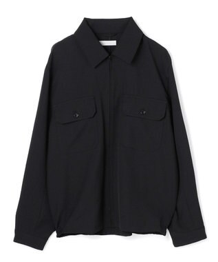 UNFILO MENS 【OCEANS YouTube 掲載/男女兼用】WOOL TOUCH 機能美シャツブルゾン ブラック