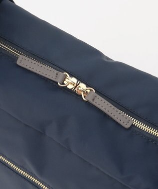 LA BAGAGERIE メタルバックル　ボックスショルダー　Sサイズ ネイビー