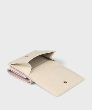 Paul Smith メタルクロップドロゴ 3つ折り財布 アイボリー