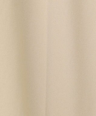 自由区 S 【洗える】ライトフィールジャージータックワイド パンツ ベージュ