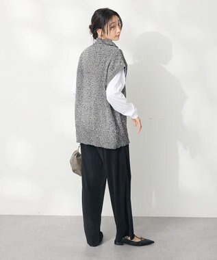 CRAFT STANDARD BOUTIQUE モールニットジップベスト Black