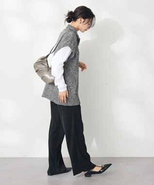 CRAFT STANDARD BOUTIQUE モールニットジップベスト Black