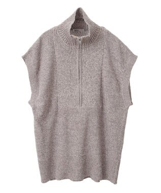 CRAFT STANDARD BOUTIQUE モールニットジップベスト Beige