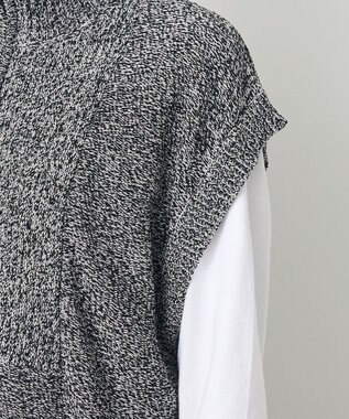 CRAFT STANDARD BOUTIQUE モールニットジップベスト Black