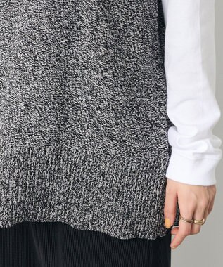 CRAFT STANDARD BOUTIQUE モールニットジップベスト Black