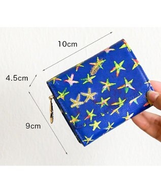 tsumori chisato CARRY エジプシャンスター ミニ財布 【きめ細かな羊革】 ブルー