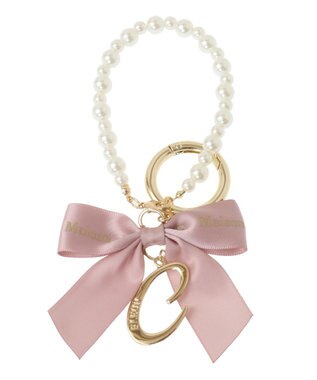 Maison de FLEUR イニシャルリボンパールチャーム C