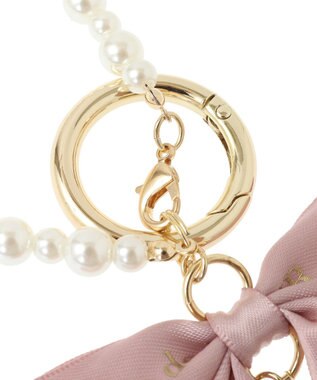 Maison de FLEUR イニシャルリボンパールチャーム A