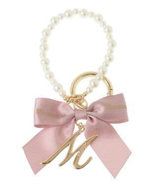 Maison de FLEUR イニシャルリボンパールチャーム M