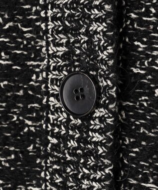 uncrave ツイードニット ジャケット ブラック×オフ