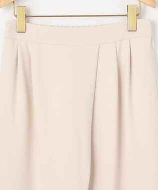 組曲 S 【KUMIKYOKU NAVY】コンフォータブルドレープ ラップパンツ アイボリー系