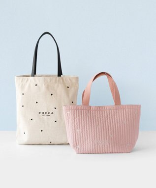 TOCCA 【WEB＆一部店舗限定】【A4サイズ対応】LUCKY SHOWER TOTE トートバッグ ピンク×ハート