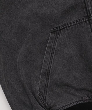 WEGO 【ユニセックス着用ITEM/MLサイズ展開】ワーカーズフードブルゾン ブラック